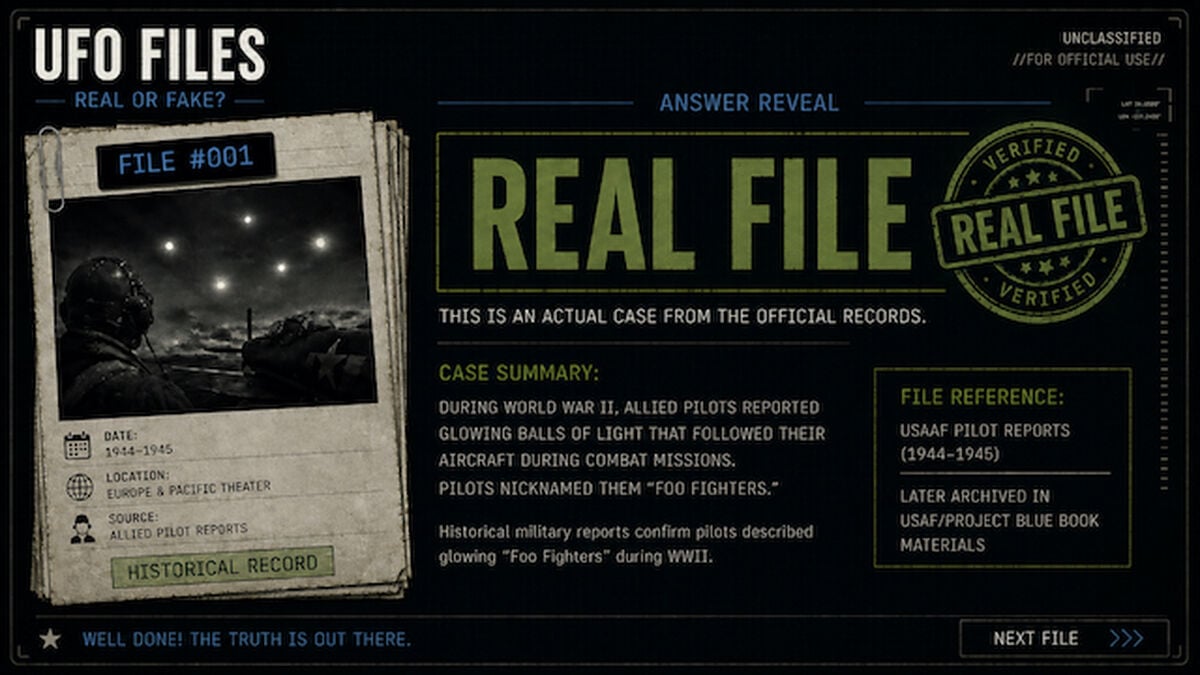 UFO Files - Real or Fake? image number null